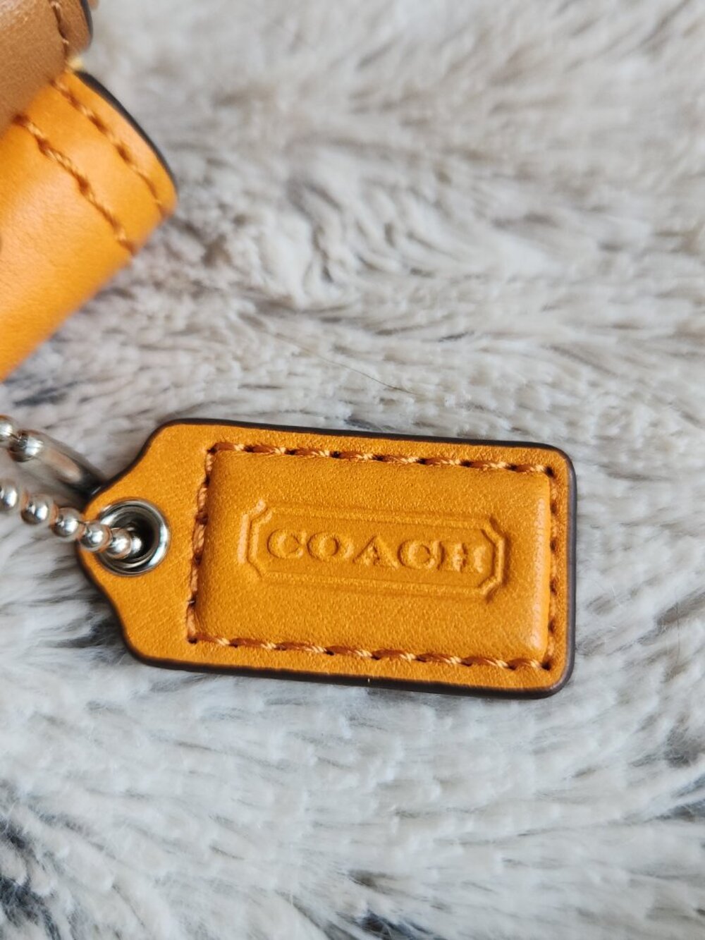 Coach Colorblock Dylan Crossbody Wallet in Orange and Saddle F49554 - Picture 8 of 8